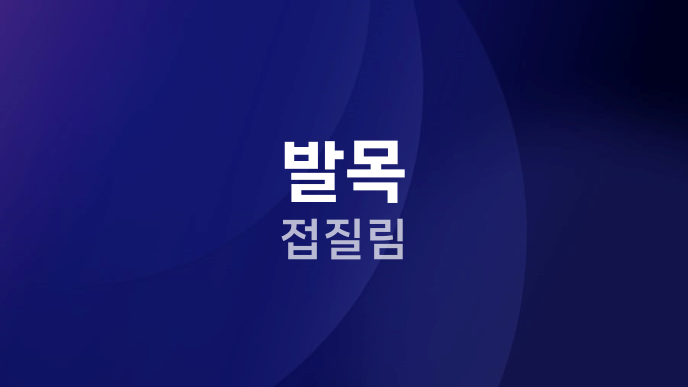 발목 접질림