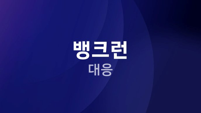 뱅크런 대응