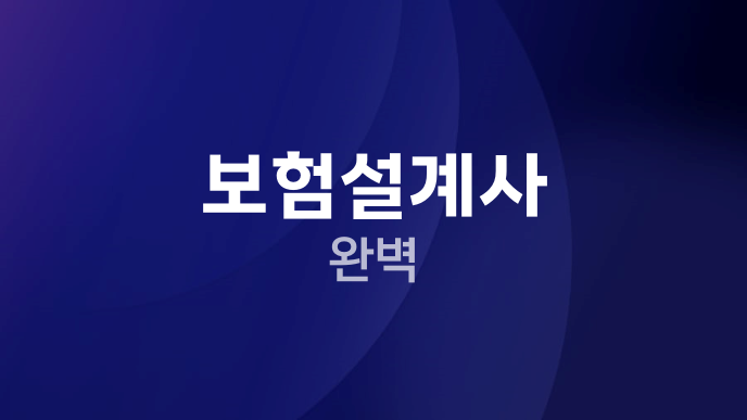 보험설계사 완벽