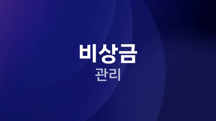 비상금 관리