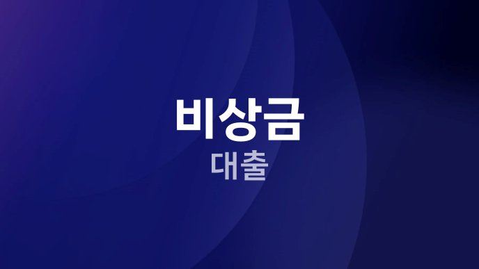 비상금 대출