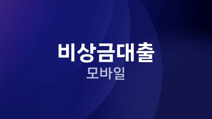 비상금대출 모바일
