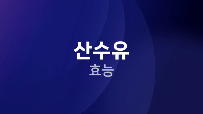 산수유 효능