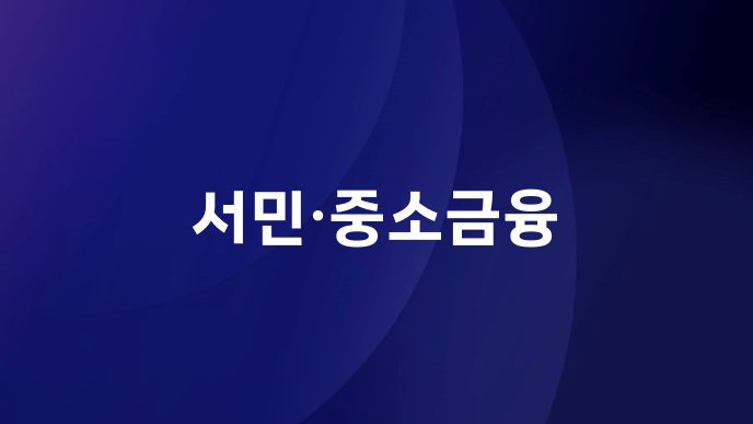 서민중소금융