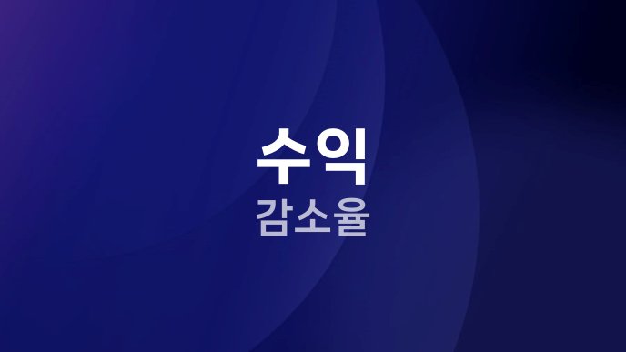 수익 감소율