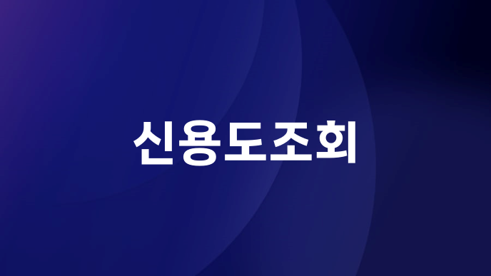 신용도조회