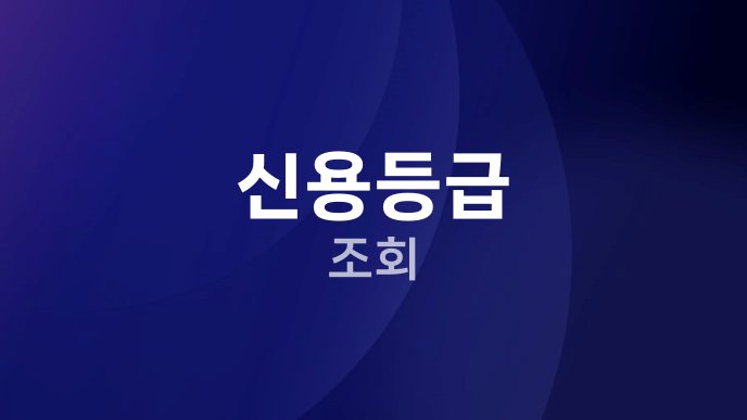 신용등급 조회