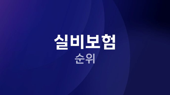 실비보험 순위