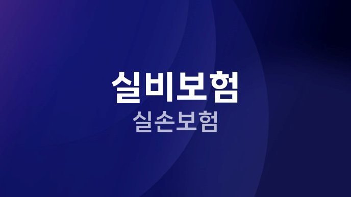 실비보험 실손보험