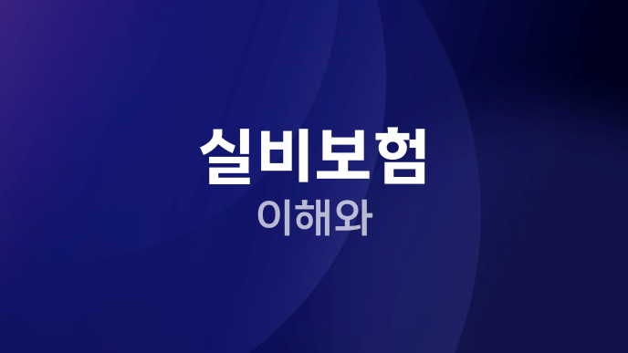 실비보험 이해와