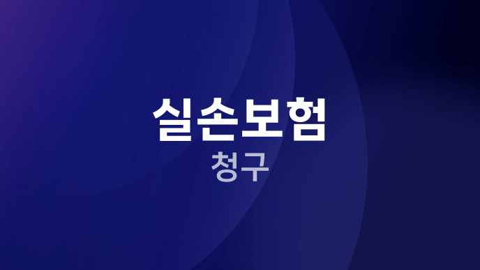 실손보험 청구