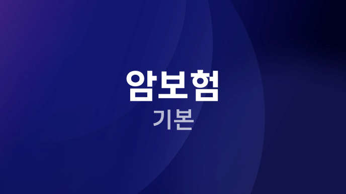 암보험 기본