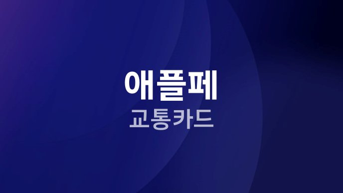 애플페 교통카드