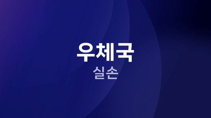 우체국 실손