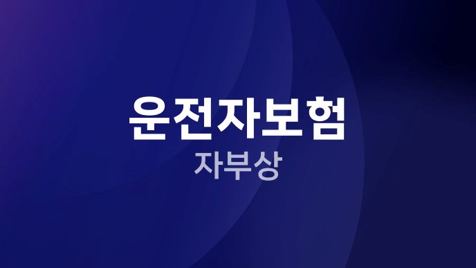 운전자보험 자부상