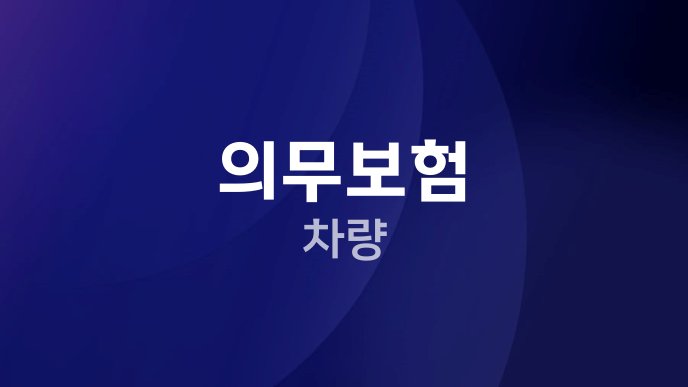 의무보험 차량