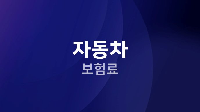자동차 보험료 11