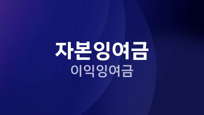 자본잉여금 이익잉여금