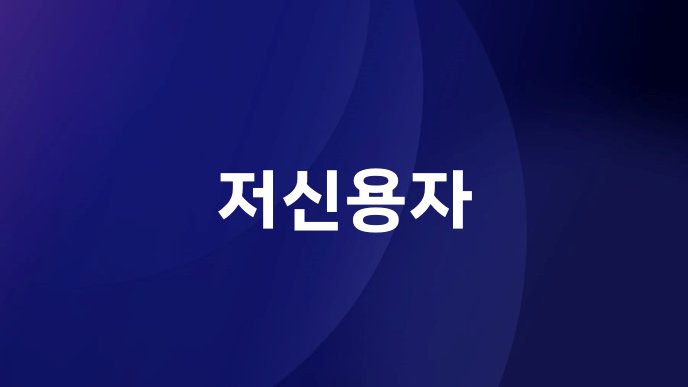 저신용자