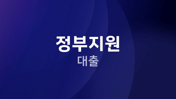 정부지원 대출