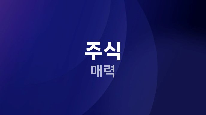 주식 매력