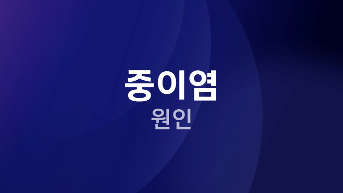 중이염 원인