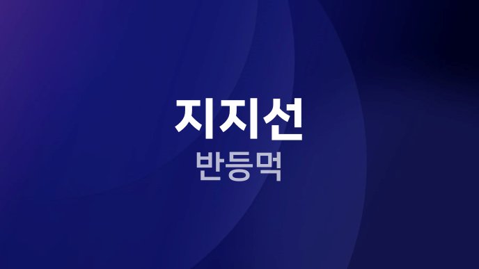 지지선 반등먹