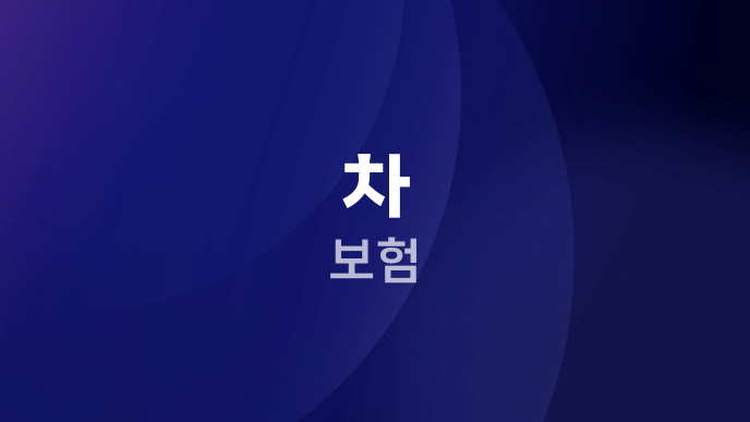차 보험