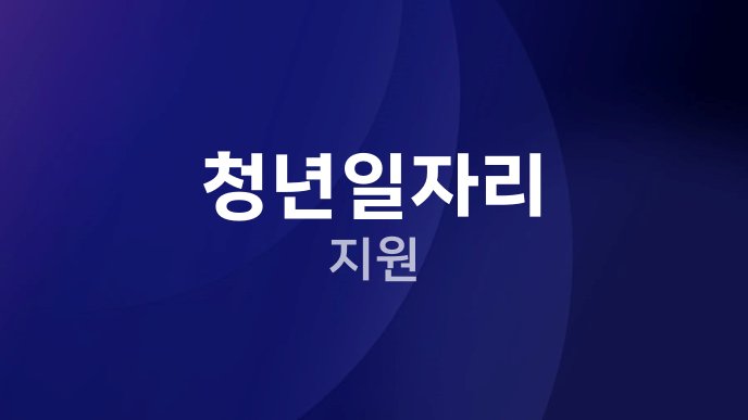 청년일자리 지원