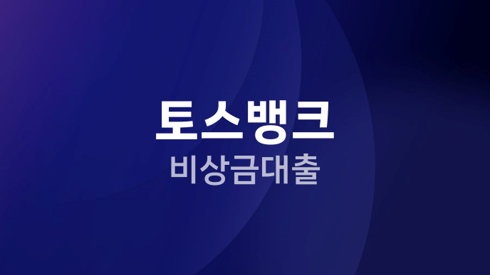 토스뱅크 비상금대출