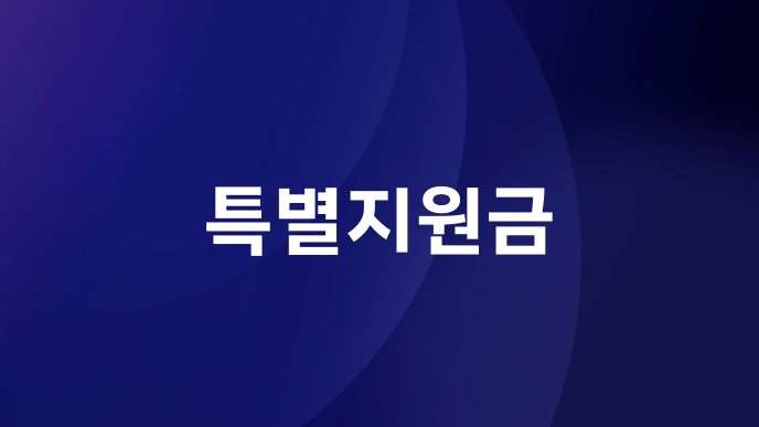 특별지원금