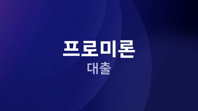 프로미론 대출