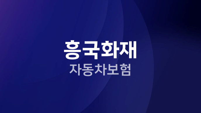 흥국화재 자동차보험