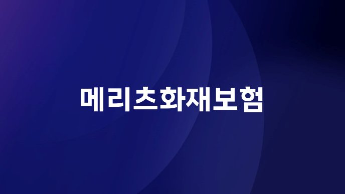 메리츠화재보험