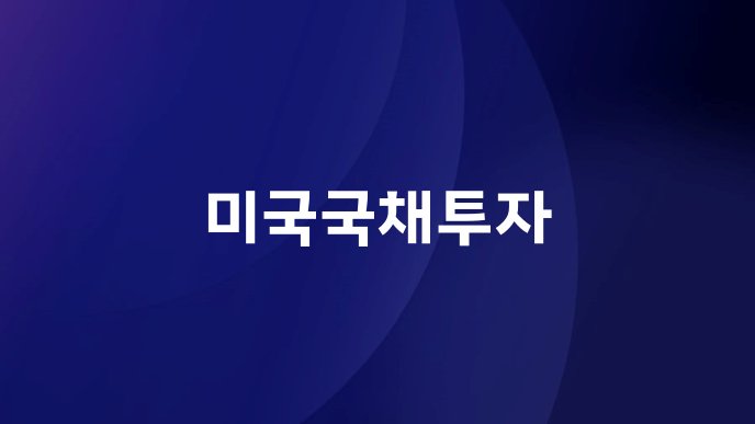 미국국채투자