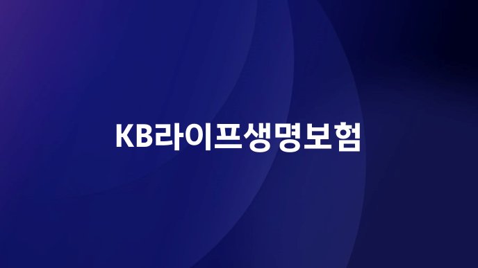 KB라이프생명보험
