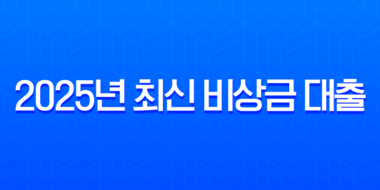 2025년 최신 비상금 대출 완벽 가이드 | 무직자, 저신용자도 가능한 곳 총정리 1