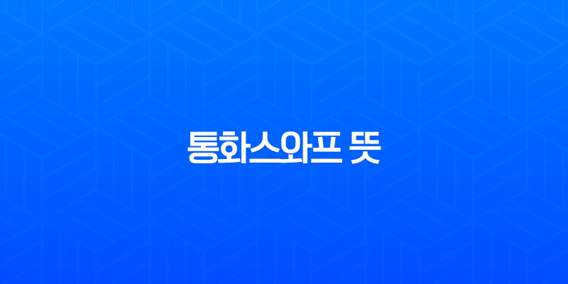 통화스와프 뜻, 한미 통화스와프가 중요한 이유와 최근 거절 배경 총정리 7