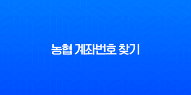 농협 계좌번호 찾기, 앱으로 1분 안에 확인하는 초간단 방법 51