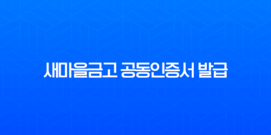 새마을금고 공동인증서 발급 완벽 가이드 (준비물, 방법, 재발급 총정리) 1