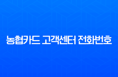 농협카드 고객센터 전화번호 및 상담원 연결 바로 가기 (ARS, 주말 시간 총정리) 15