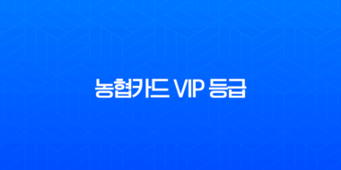 2025년 농협카드 VIP 등급 혜택, 선정 조건 완벽 분석 (노블레스, 슈퍼로얄, 로얄, 프라임) 1