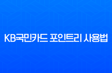 KB국민카드 포인트리 완벽 사용법 2025년 최신 가이드 (현금화, 사용처, 꿀팁 총정리) 13
