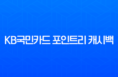 KB국민카드 포인트리 캐시백 전환 방법 및 사용법 총정리 (KB Pay, 홈페이지) 9