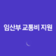 임산부 교통비 지원 제도 및 내용, 대상, 신청기간 15