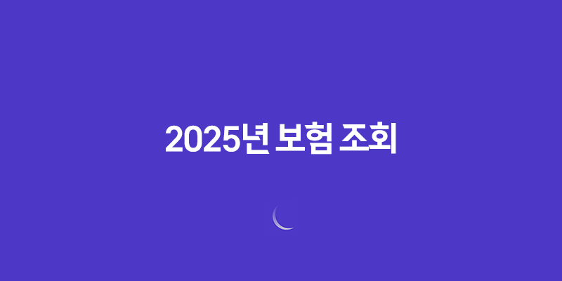 2025년 보험 조회 - 나에게 꼭 맞는 보험 찾기 & 숨은 보험금 확인 가이드 2025년 보험 조회 7