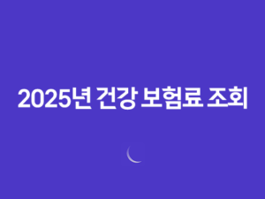 2025년 건강 보험료 조회, 완벽 가이드 - 납부 내역, 환급금, 가족 보험료까지! 19