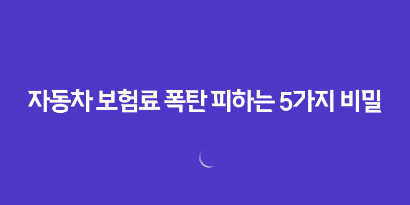 2025 자동차 보험료 폭탄 피하는 5가지 비밀 전략 8 2025 자동차 보험료 폭탄 피하는 5가지 비밀 전략 7