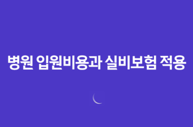 병원 입원비용과 실비보험 적용 진실, 총정리 8 병원 입원비용과 실비보험 적용 진실, 총정리 7