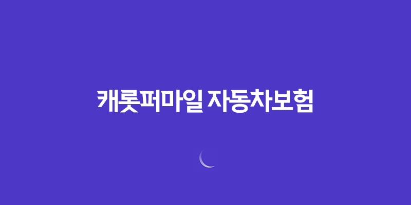 캐롯퍼마일 자동차보험(+ 24시간 계산 가입방법과 보장내용) 247